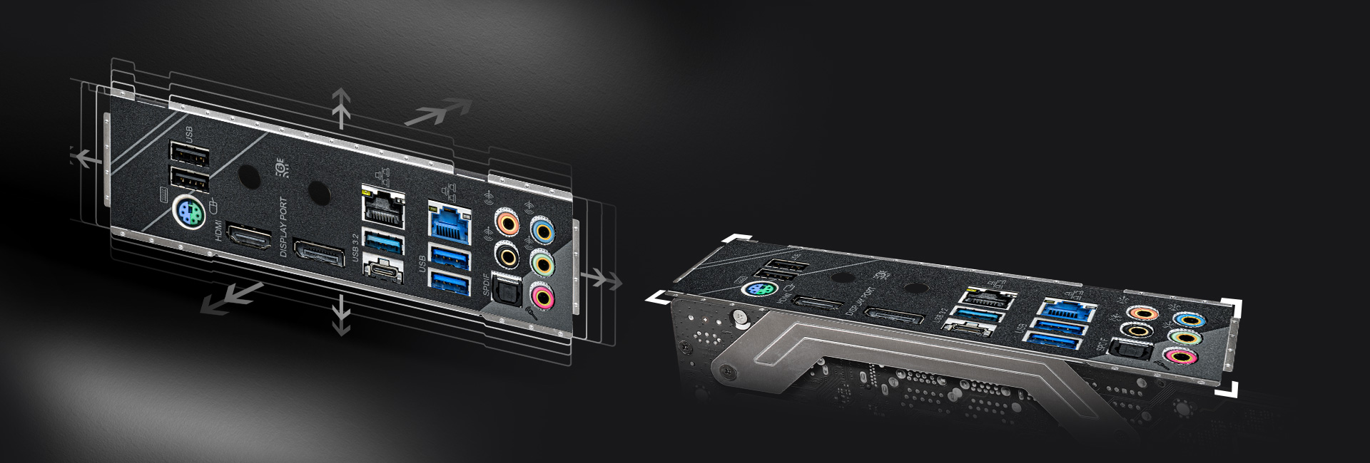 Flexible Integrated I/O Shield